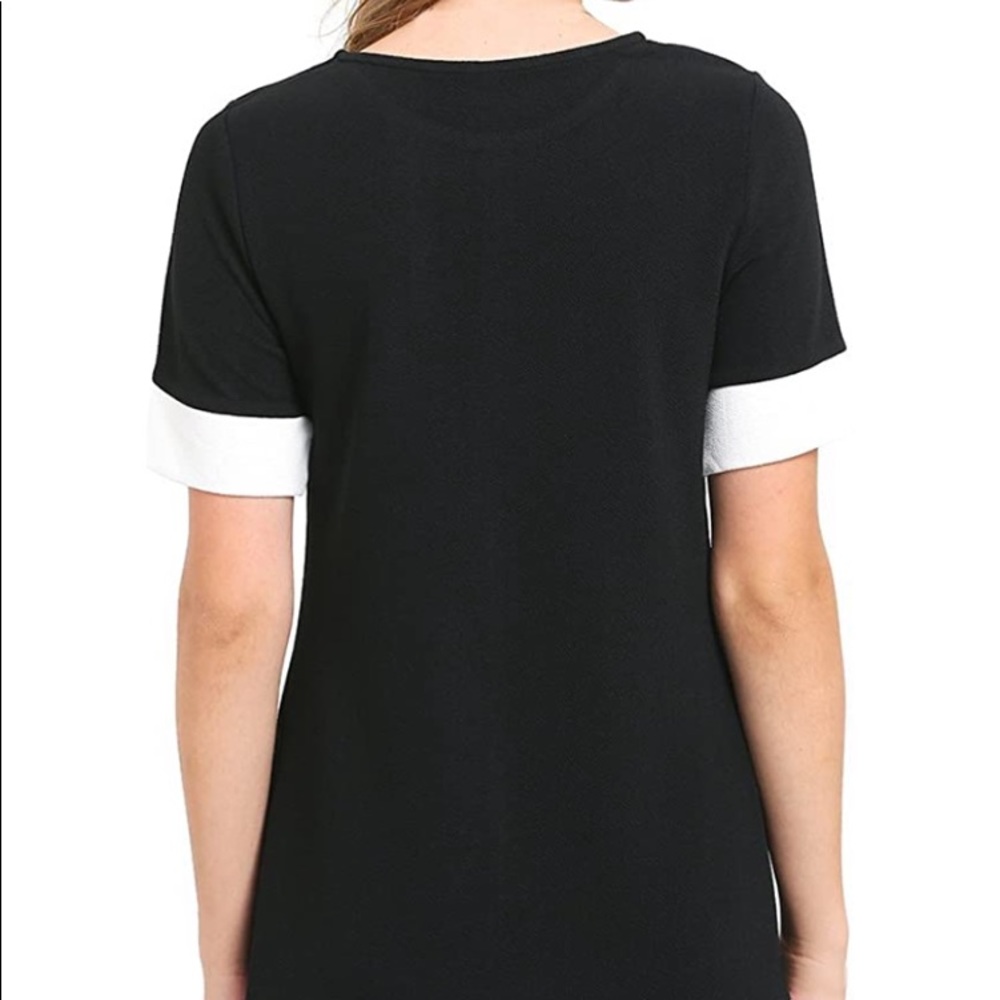 Patchwork Short Sleeve Shift Tunic - image 2